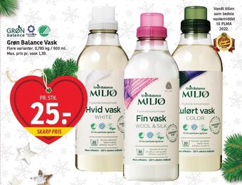 SPAR Grøn balance vask tilbud