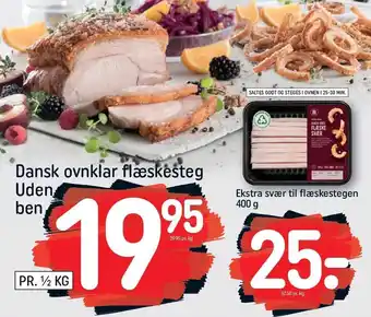 REMA 1000 Dask ovnklar flæskesteg uden ben el. ekstra svær til flæskestegen tilbud
