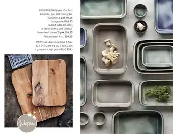 Sinnerup Ovnfast keramik, lasagnefad, fadsæt el. skærebrætsæt tilbud