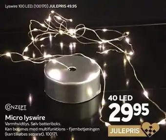 Din Isenkræmmer Micro lyswire tilbud