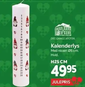 Din Isenkræmmer Kalenderlys med nisser tilbud