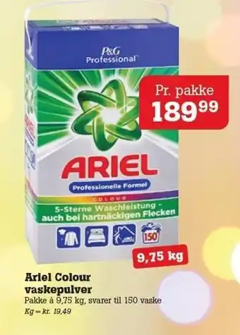 Poetzsch Padborg Ariel colour vaskepulver tilbud