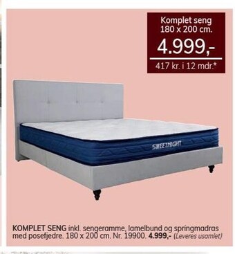 Daells Bolighus Komplet seng tilbud