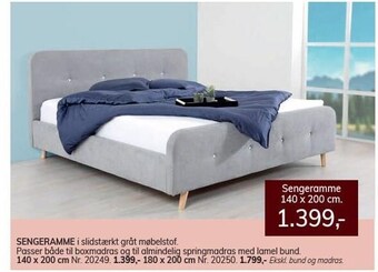 Daells Bolighus Sengeramme tilbud
