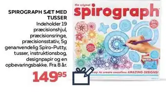 Bog & idé Spirograph sæt m. tusser tilbud