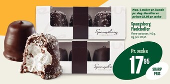 Min Købmand Spangsberg flødeboller tilbud
