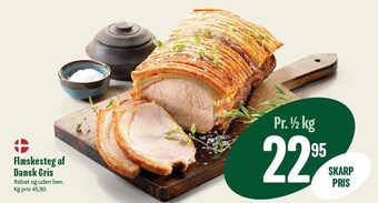 Min Købmand Flæskesteg af dansk gris tilbud