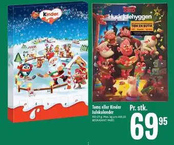 Min Købmand Toms el. kinder julekalender tilbud