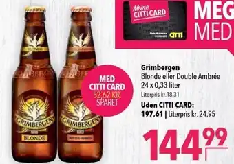 Citti Grimbergen blonde el. double ambrée tilbud