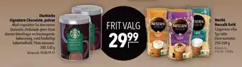 Citti Starbucks signature chocolate el. nestlé nescafé gold tilbud