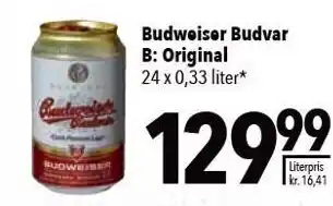 Budweiser budvar b: original ramme