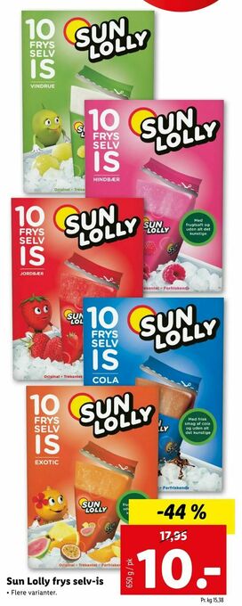 Let-Køb Sun Lolly frys selv-is tilbud