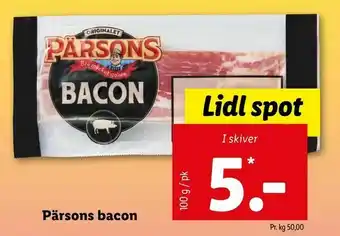 Let-Køb Pärsons bacon tilbud
