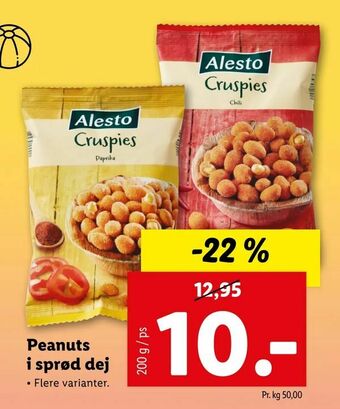 Let-Køb Peanuts i sprød dej tilbud