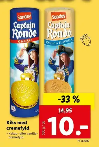 Let-Køb Kiks med cremefyld tilbud