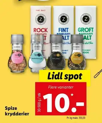 Spize krydderier