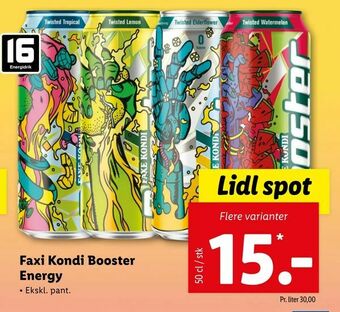 Let-Køb Faxi Kondi Booster Energy tilbud