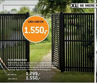 XL-BYG Plus sendai hegn tilbud