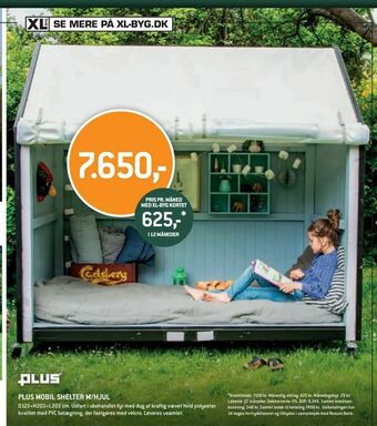 XL-BYG Plus mobil shelter m/hjul tilbud