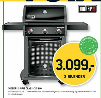 XL-BYG WEBER® SPIRIT CLASSIC E-310 tilbud