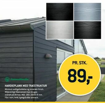 XL-BYG Hardieplank med træstruktur tilbud