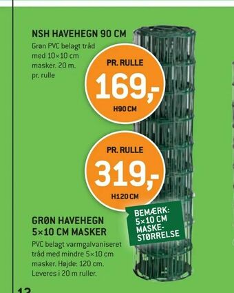 XL-BYG Nsh havehegn 90 cm tilbud