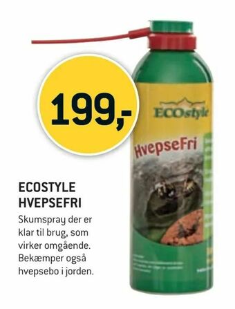 XL-BYG Ecostyle hvepsefri tilbud