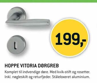 XL-BYG Hoppe vitoria dørgreb tilbud