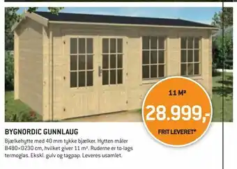 XL-BYG BYGNORDIC GUNNLAUG tilbud