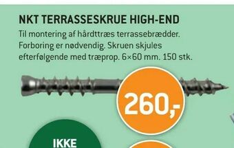 XL-BYG Nkt terrasseskrue high-end tilbud