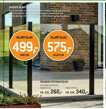 XL-BYG Skagen klart glashegn tilbud