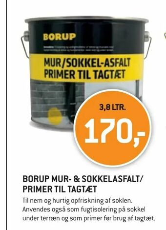 XL-BYG Borup mur- & sokkelasfalt/ primer til tagtæt tilbud