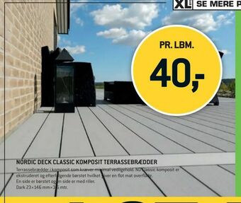 XL-BYG Nordic deck classic komposit terrassebrædder tilbud