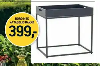 XL-BYG Bord med aftagelig bakke tilbud