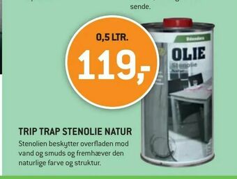 XL-BYG Trip trap stenolie natur tilbud
