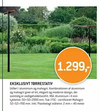 XL-BYG Eksklusivt tørrestativ tilbud