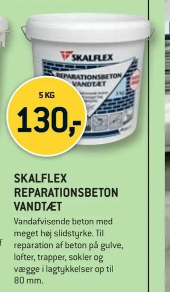XL-BYG Skalflex reparationsbeton vandtæt tilbud