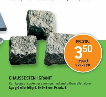 XL-BYG Chaussesten i granit tilbud