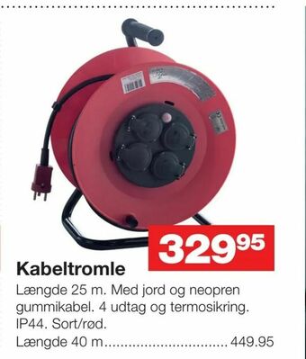 Bauhaus Kabeltromle tilbud