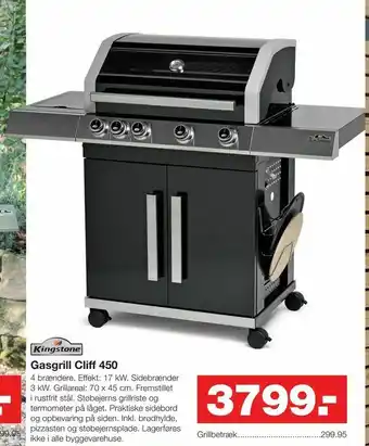 Bauhaus Gasgrill Cliff 450 tilbud