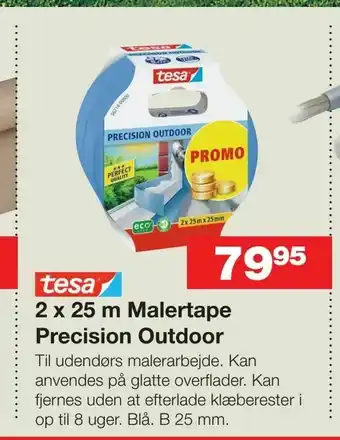 Bauhaus 2 x 25 m Malertape Precision Outdoor tilbud