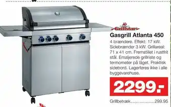 Bauhaus Gasgrill Atlanta 450 tilbud