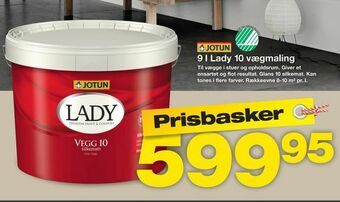 Bauhaus 9 l Lady 10 vægmaling tilbud