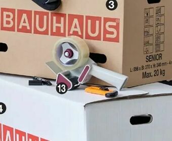 Bauhaus Sæt med kniv/tusch og tapeholder tilbud