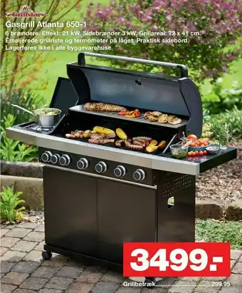 Bauhaus Gasgrill Atlanta 650-1 tilbud