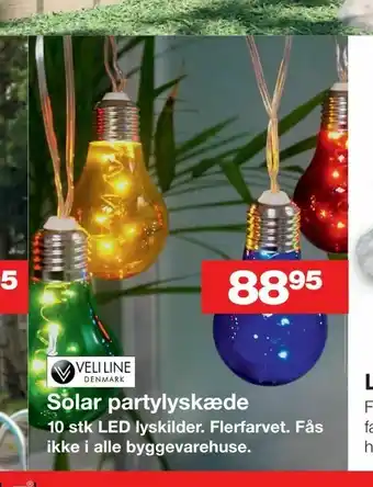 Bauhaus Solar partylyskæde tilbud