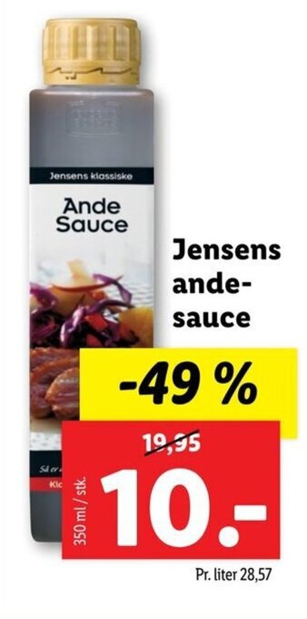 Lidl Jensens andesauce tilbud