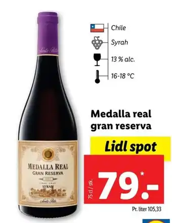 Lidl Medalla real gran reserva tilbud
