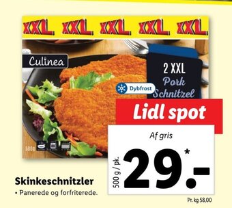 Lidl Skinkeschnitzler tilbud