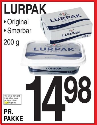 ABC Lavpris Lurpak tilbud